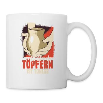 Töpfern - Tasse - Weiß - Rechts