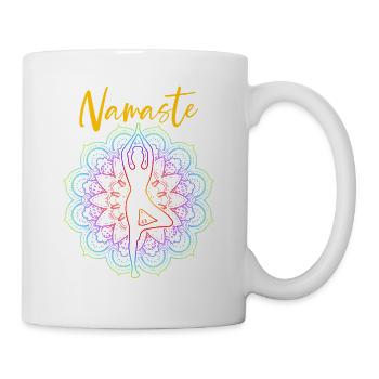 Yoga Namaste - Tasse - Weiß - Rechts