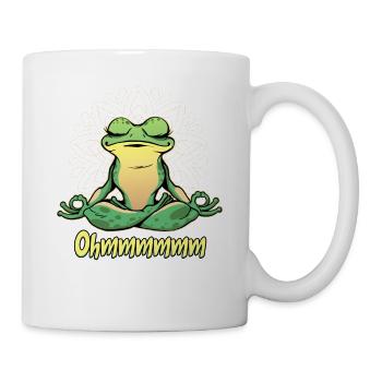 Yoga Frosch - Tasse - Weiß - Rechts
