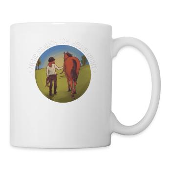 Pferde - Tasse - Weiß - Rechts