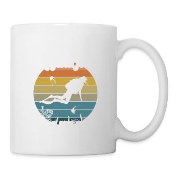 This diver legend is 40 years 40 birthday - Mug - white - Right