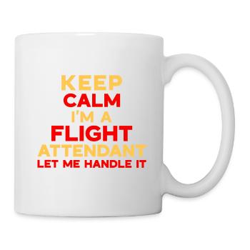 Flugbegleiter Stewardess Cabin Crew - Tasse - Weiß - Rechts
