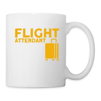 Flugbegleiter Stewardess Cabin Crew - Tasse - Weiß - Rechts