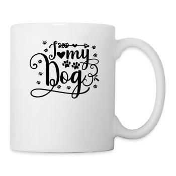 J’adore mes chiens - Mug blanc - blanc - Droite