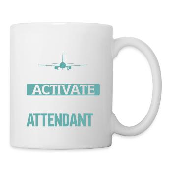 Flight Attendant Stewardess Cabin Crew - Mug - white - Right