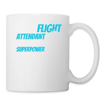 Flugbegleiter Stewardess Cabin Crew - Tasse - Weiß - Rechts
