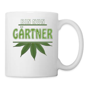 HANF BIN NUN GÄRTNER - Tasse - Weiß - Rechts