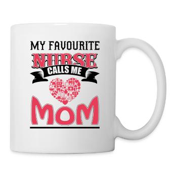 MY FAVORITE SISTER CALLS ME MOM - Mug - white - Right