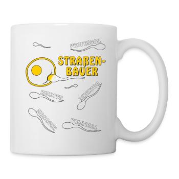 STRAßENBAUER - Tasse - Weiß - Rechts
