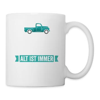 Flohmarkt Enthusiast Alt Ist Immer Besser - Tasse - Weiß - Rechts