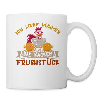 Funny Chicken - Tasse - Weiß - Rechts