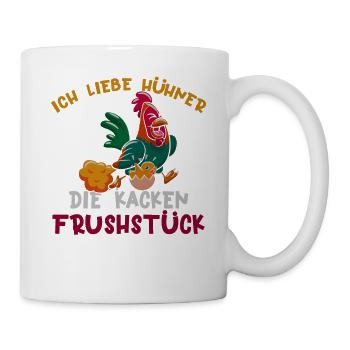 Funny Chicken - Tasse - Weiß - Rechts