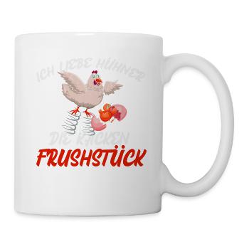 Funny Chicken - Tasse - Weiß - Rechts