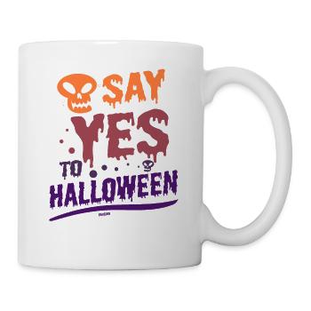 Say yes to Halloween - Mug - white - Right