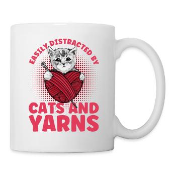 Stricken Stricken Stricken Liebhaber Geschenk - Tasse - Weiß - Rechts