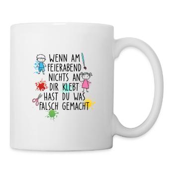Feierbabend Kleber - Tasse - Weiß - Rechts