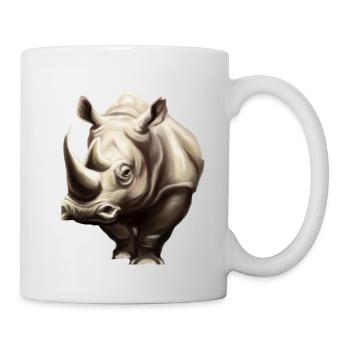 Cute Rhinoceros Rhino - Mug - white - Right