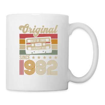 Vintage Geburtstag Original Geschenkidee 1982 - Tasse - Weiß - Rechts