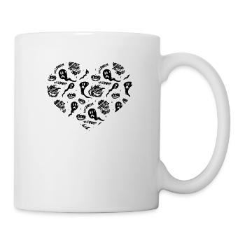 Halloween Heart Halloween Pumpkins Halloween Ghost - Mug - white - Right