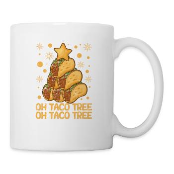 Oh Taco Tree Christmas Pyjamas Xmas Mexican Food - Mug - white - Right