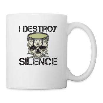 Schlagzeug Schlagzeuger Schlagzeuglehrer Musiker - Tasse - Weiß - Rechts