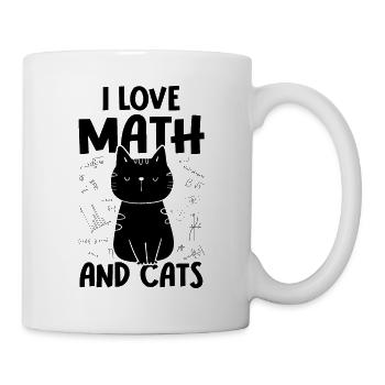 J’aime les chats - Math - Mug blanc - blanc - Droite