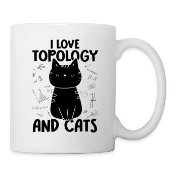 J’aime les chats - Topologie - Mug blanc - blanc - Droite