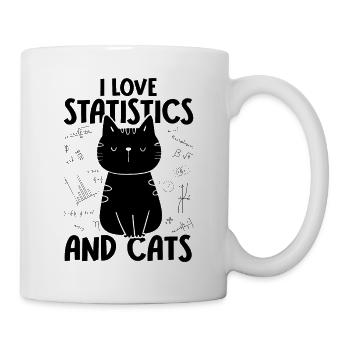 I love cats - Statistics - Mug - white - Right