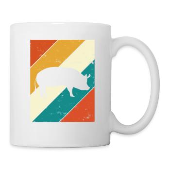 Pig Animal Retro Pet Farm Gift idea - Mug - white - Right