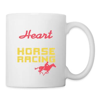 I Followed My Heart & It Led Me To Horse Racing - Tasse - Weiß - Rechts