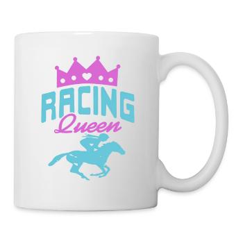 Racing Queen Awesome Retro Horse Racing Lover - Mug - white - Right