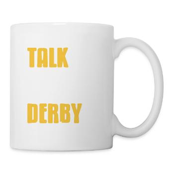 Talk Derby To Me Retro Funny Horse Racing Lover - Mug - white - Right