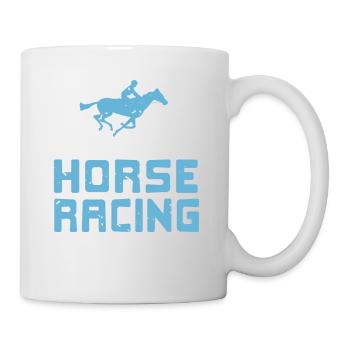 Cool Retro If It Involves Horse Racing Count Me In - Mug - white - Right