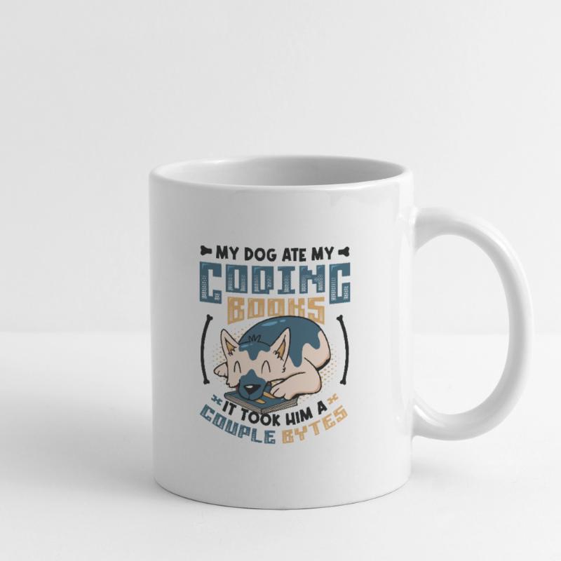 Dog Bytes Code Computer Joke Programming Mug