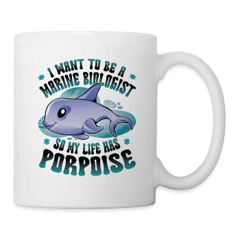 Marine Biologist Life Hat Porpoise - Mug - white - Right