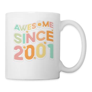Fantastique depuis 2001 thème floral - Mug blanc - blanc - Droite