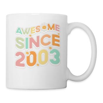 Fantastique depuis 2003 Fleurs Thème Fleurs - Mug blanc - blanc - Droite