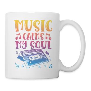 La musique calme mon âme Musicale - Mug blanc - blanc - Droite