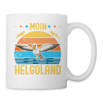 Helgoland Ostsee Sylt Deät Lun Leuchtturm - Tasse - Weiß - Rechts