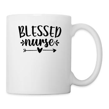 Blessed nurse - Mug - white - Right