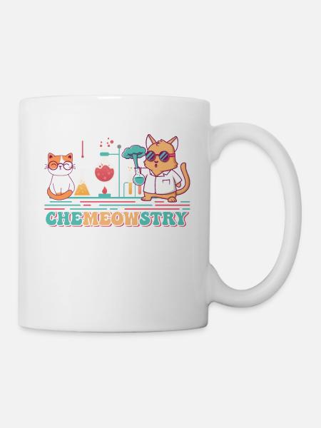 Chimie Chat Blagues, Chimiste Nerd Chimiste Chats - Mug blanc - blanc