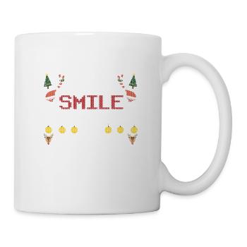 J’aime juste sourire En souriant, c’est mon moche préféré - Mug blanc - blanc - Droite