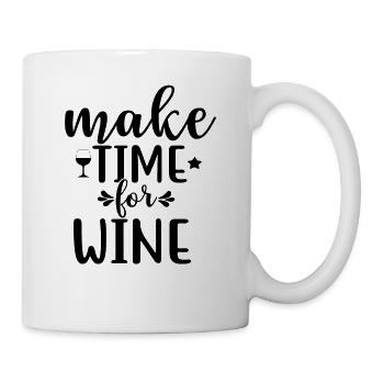 PRENEZ LE TEMPS POUR LE VIN - Mug blanc - blanc - Droite