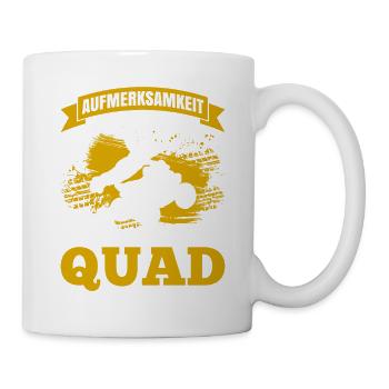 Aufmerksamkeit Ist Oh Ein Quad Geschenk - Tasse - Weiß - Rechts