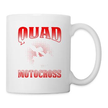 Ich Fahre Quad Motocross Kann Jeder - Tasse - Weiß - Rechts