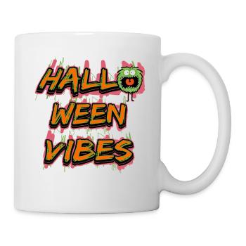 Cute Monster Pumpkin Partner Costume Halloween Vibes - Mug - white - Right