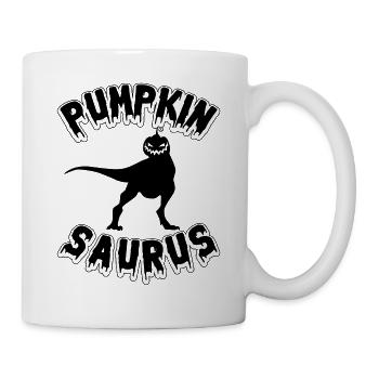 Halloween Pumpkin Saurus I Funny Pumpkin Dinosaur - Mug - white - Right