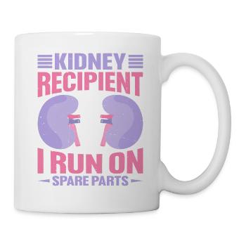 Receveur de rein, je cours sur des pièces de rechange 11 - Mug blanc - blanc - Droite
