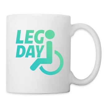 Leg Day Fauteuil roulant handicapé 22 - Mug blanc - blanc - Droite