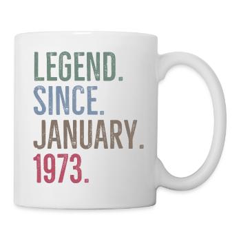 Legende seit Januar 1973 - Tasse - Weiß - Rechts